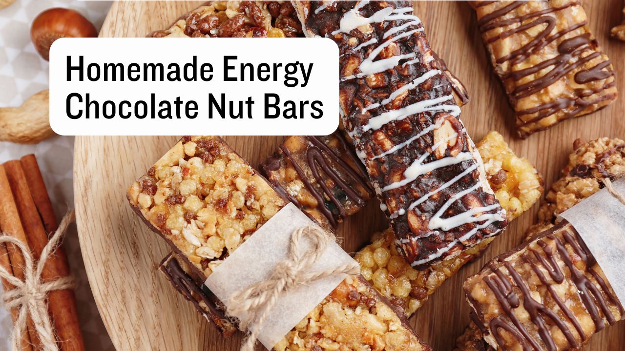 Homemade Energy Chocolate Nut Bars
